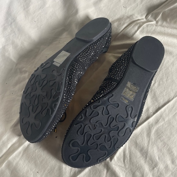NEW browns black crystal elastic ballet flats - Picture 4 of 4
